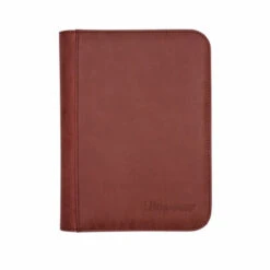 Ultra Pro Binder: Suede Collection - Zippered 4-Pocket (Ruby)