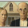 Ultra Pro Fine Art American Gothic Standard Gaming Playmat Mousepad By Grant Wood