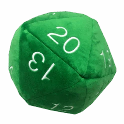 Ultra Pro Jumbo D20 Novelty Dice Plush -Ultra Pro 15234 Dice D20 Jumbo Plush Green
