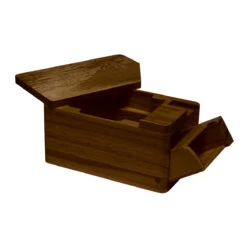 Ultra Pro Fine Art Hako Wooden Deck Box By Hokusai -Ultra Pro 15291 Dark Open 2