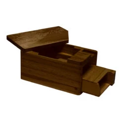 Ultra Pro Fine Art Hako Wooden Deck Box By Hokusai -Ultra Pro 15291 Dark Open 4