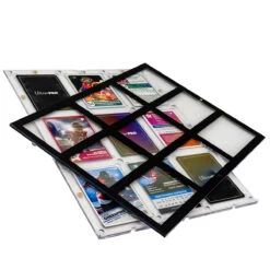 Ultra Pro 35PT 9-Card Black Border UV ONE-TOUCH Magnetic Holder -Ultra Pro 15299 UV AW13056 SS OT 9Card BlackBorder open