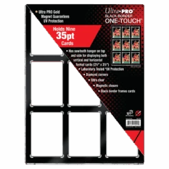 Ultra Pro 35PT 9-Card Black Border UV ONE-TOUCH Magnetic Holder