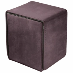 Ultra Pro Suede Collection: Alcove Flip Deck Box -Ultra Pro 15485 Alcove Flip Suede Amethyst Angle R