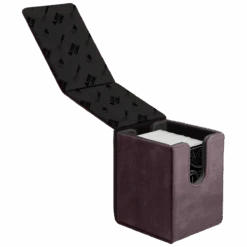 Ultra Pro Suede Collection: Alcove Flip Deck Box -Ultra Pro 15485 Alcove Flip Suede Amethyst Open wC