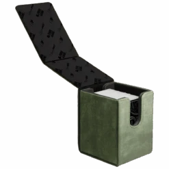 Ultra Pro Suede Collection: Alcove Flip Deck Box -Ultra Pro 15492 Alcove Flip Suede Emerald Open wC