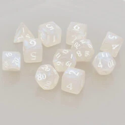 Ultra Pro Eclipse Acrylic RPG Dice Set (11ct) -Ultra Pro 15560 Eclipse 11 Die ArticWhite spread