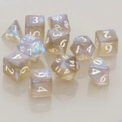 Ultra Pro Eclipse Acrylic RPG Dice Set (11ct) -Ultra Pro 15571 Eclipse 11 Dice Smokey Grey spread