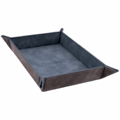 Ultra Pro Suede Collection: Foldable Dice Rolling Tray -Ultra Pro 15719 FoldDiceTray Sapphire Angle