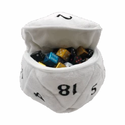 Ultra Pro D20 Plush Dice Bag -Ultra Pro 15756 Dice D20 Plush Pouch White OpenDice 749df13f 87c6 43f4 bd94 e1421a4a895a