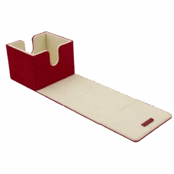 Ultra Pro Vivid Deluxe Alcove Edge Deck Box -Ultra Pro 15930 DB Vivid Deluxe Edge Red open