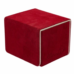 Ultra Pro Vivid Deluxe Alcove Edge Deck Box -Ultra Pro 15930 DB Vivid Deluxe Edge Red side1