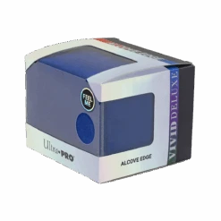 Ultra Pro Vivid Deluxe Alcove Edge Deck Box -Ultra Pro 15931 DB Vivid Deluxe Edge Blue front poly side2