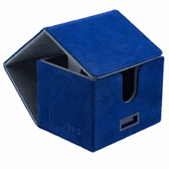 Ultra Pro Vivid Deluxe Alcove Edge Deck Box -Ultra Pro 15931 DB Vivid Deluxe Edge Blue open fold