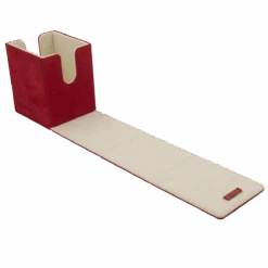 Ultra Pro Vivid Deluxe Alcove Flip Deck Box -Ultra Pro 15932 DB Vivid Deluxe Flip Red open