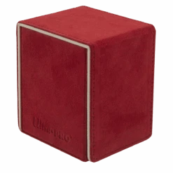 Ultra Pro Vivid Deluxe Alcove Flip Deck Box -Ultra Pro 15932 DB Vivid Deluxe Flip Red side1