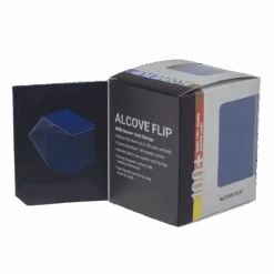 Ultra Pro Vivid Deluxe Alcove Flip Deck Box -Ultra Pro 15933 DB Vivid Deluxe Flip Blue back poly fold