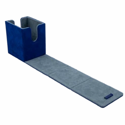 Ultra Pro Vivid Deluxe Alcove Flip Deck Box -Ultra Pro 15933 DB Vivid Deluxe Flip Blue open