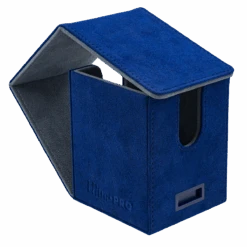 Ultra Pro Vivid Deluxe Alcove Flip Deck Box -Ultra Pro 15933 DB Vivid Deluxe Flip Blue open fold