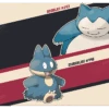 Ultra Pro Snorlax And Munchlax Standard Gaming Playmat Mousepad For Pokemon