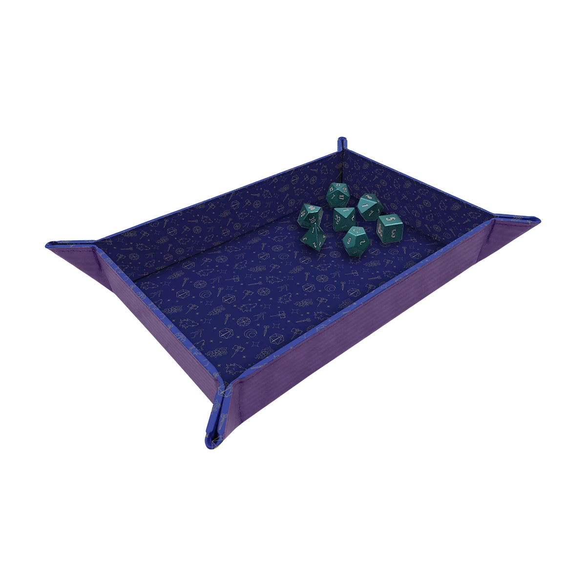 Ultra Pro Critical Role Bells Hells Pattern Printed Leatherette Folding Dice Tray 2 Ultra Pro Critical Role Bells Hells Pattern Printed Leatherette Folding Dice Tray - Image 2