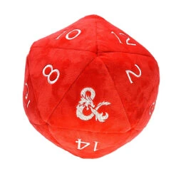 Ultra Pro Plush: Jumbo D20 Novelty Dice - Dungeons & Dragons - Red & White