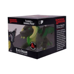 Ultra Pro Figurines Of Adorable Power: Dungeons & Dragons "Black Dragon" - Acid Charged Variant -Ultra Pro 18565 FOAP Black Variant AcidCharged Pkg Side