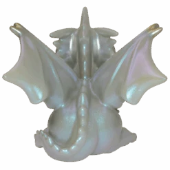 Ultra Pro Figurines Of Adorable Power: Dungeons & Dragons "Silver Dragon" -Ultra Pro 18573 FOAP DnD SilverDragon Back