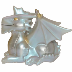Ultra Pro Figurines Of Adorable Power: Dungeons & Dragons "Silver Dragon" -Ultra Pro 18573 FOAP DnD SilverDragon Side L