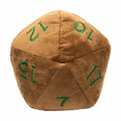 Ultra Pro Jumbo Feywild Copper And Green D20 Novelty Dice Plush For Dungeons & Dragons -Ultra Pro 18785 Dice D20 JumboPlush D D Feywild Back