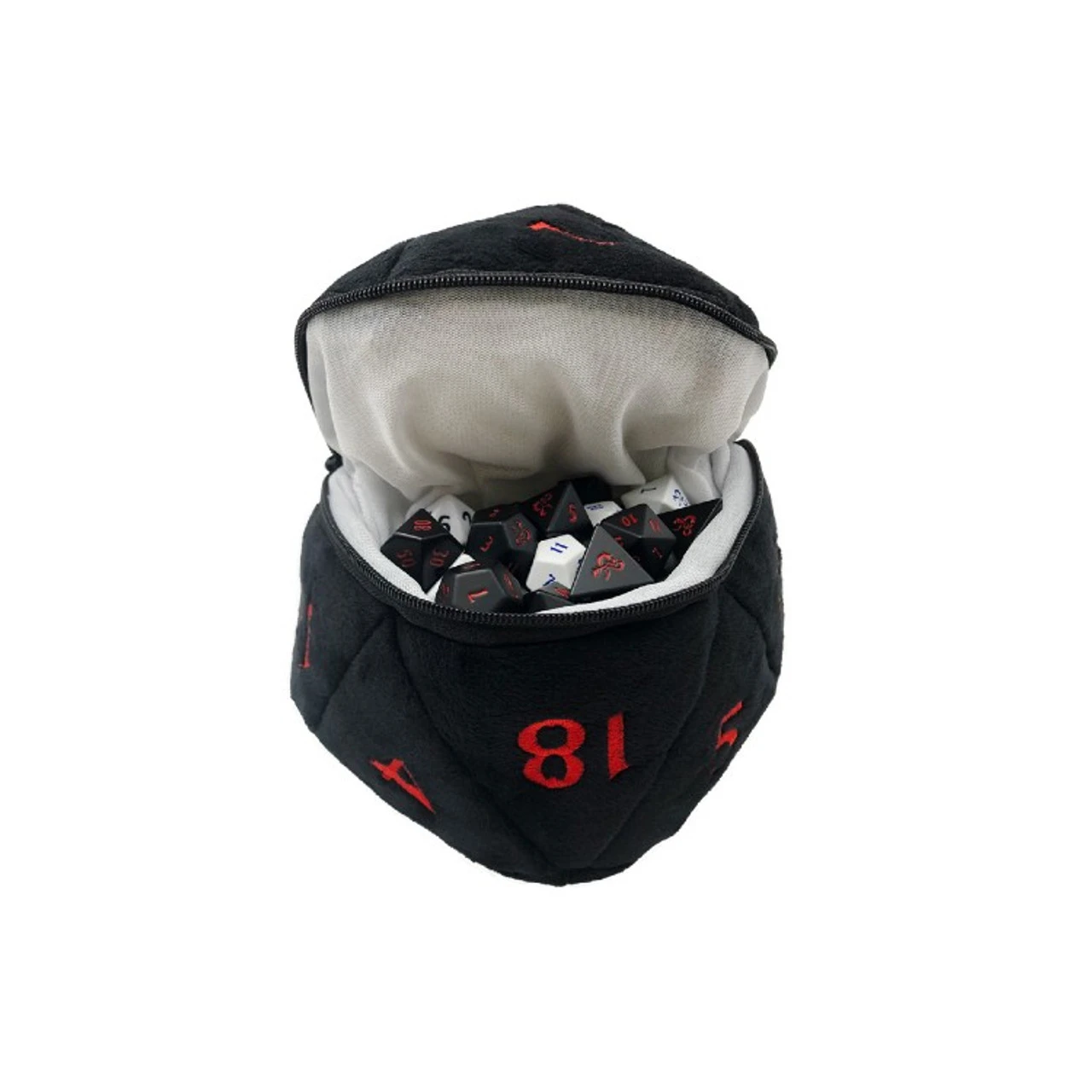 Ultra Pro Plush: D20 Dice Bag - Dungeons & Dragons - Black & Red 1 Ultra Pro Plush: D20 Dice Bag - Dungeons & Dragons - Black & Red