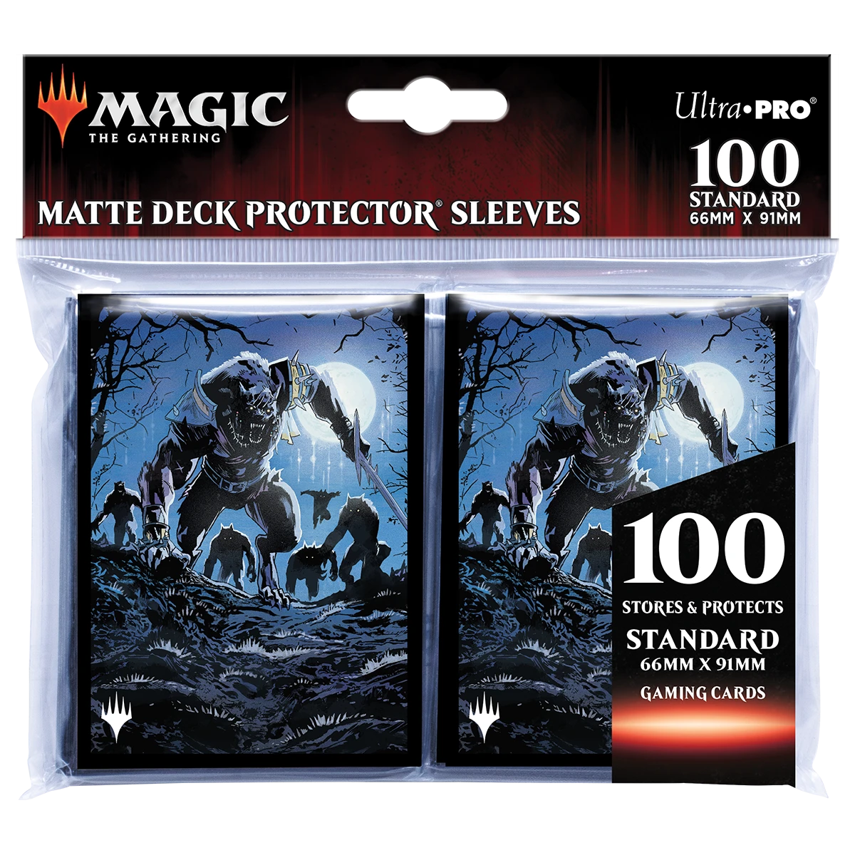 Ultra Pro Innistrad: Midnight Hunt Tovolar, The Midnight Scourge Standard Deck Protector Sleeves (100ct) For Magic: The Gathering 2 Ultra Pro Innistrad: Midnight Hunt Tovolar, The Midnight Scourge Standard Deck Protector Sleeves (100ct) For Magic: The Gathering - Image 2