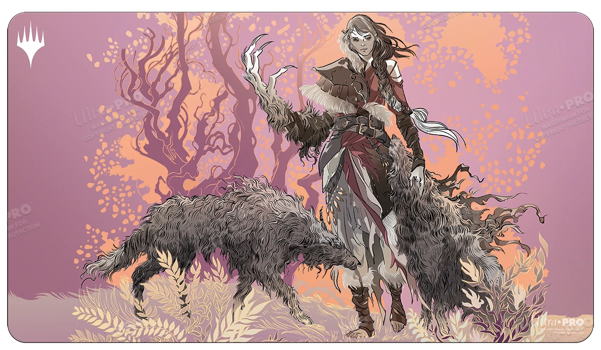 Ultra Pro Innistrad: Midnight Hunt Arlinn The Pack Leader Double-Sided Standard Gaming Playmat For Magic: The Gathering 1 Ultra Pro Innistrad: Midnight Hunt Arlinn The Pack Leader Double-Sided Standard Gaming Playmat For Magic: The Gathering