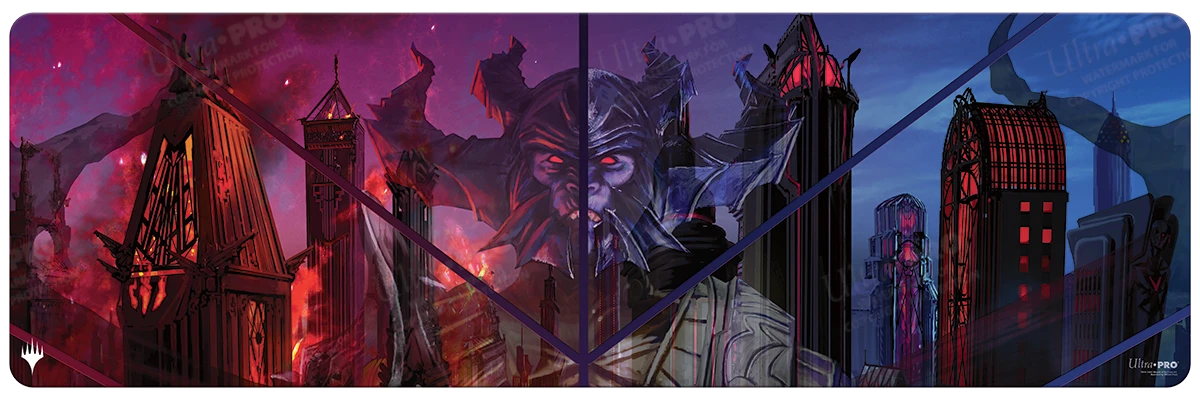 Ultra Pro Streets Of New Capenna Hostile Takeover 8ft Table Playmat For Magic: The Gathering 1 Ultra Pro Streets Of New Capenna Hostile Takeover 8ft Table Playmat For Magic: The Gathering