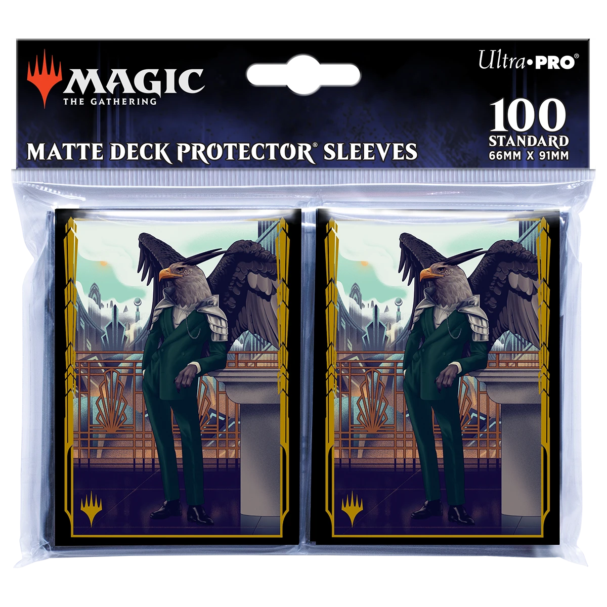 Ultra Pro Streets Of New Capenna Falco Spara, Pactweaver Standard Protector Sleeves (100ct) For Magic: The Gathering 2 Ultra Pro Streets Of New Capenna Falco Spara, Pactweaver Standard Protector Sleeves (100ct) For Magic: The Gathering - Image 2