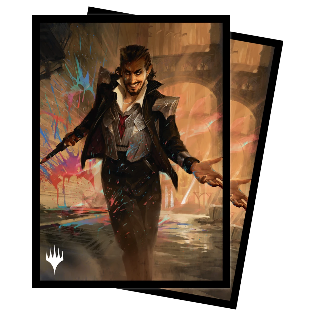 Ultra Pro Streets Of New Capenna Anhelo The Deacon Commander Standard Deck Protector Sleeves (100ct) For Magic: The Gathering 1 Ultra Pro Streets Of New Capenna Anhelo The Deacon Commander Standard Deck Protector Sleeves (100ct) For Magic: The Gathering