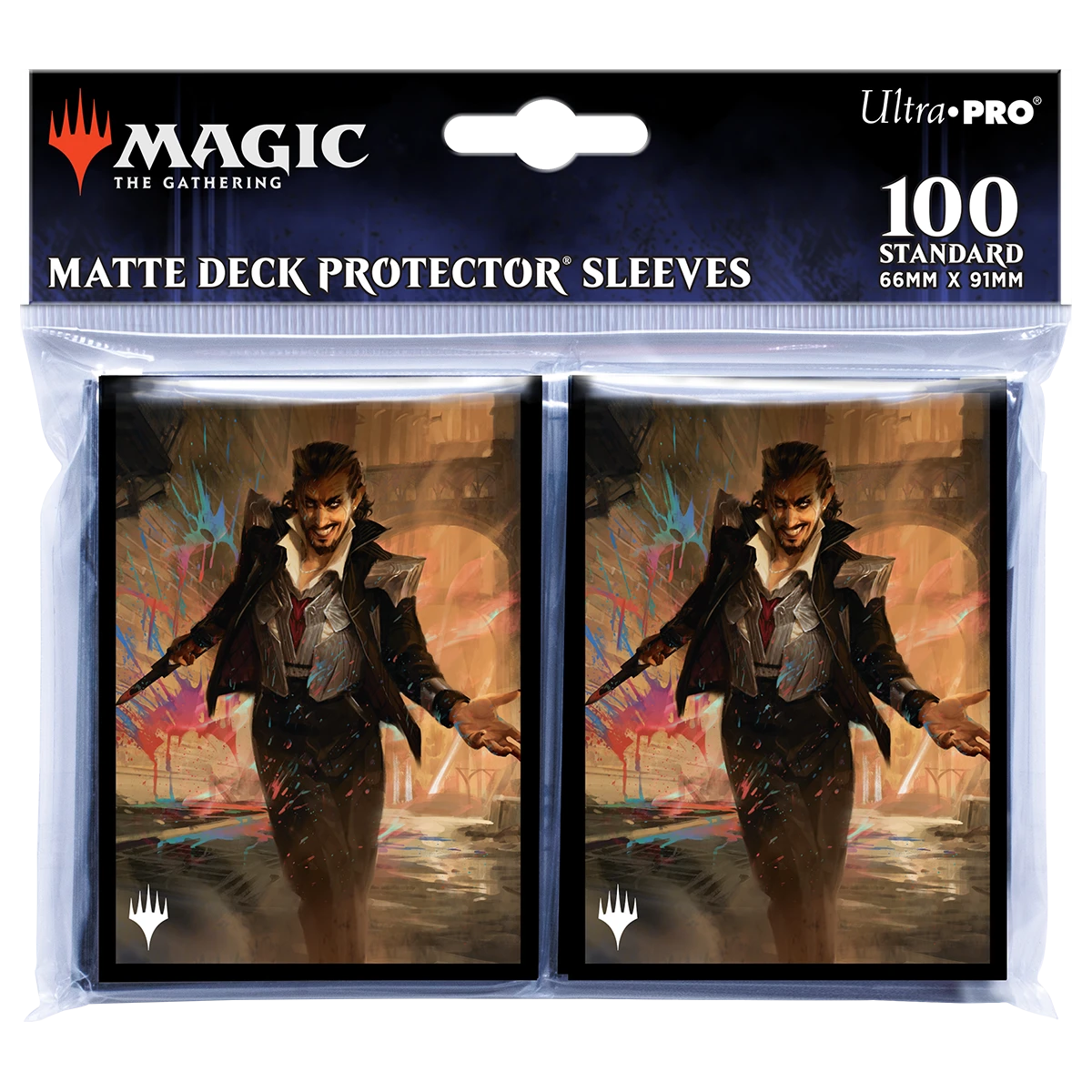 Ultra Pro Streets Of New Capenna Anhelo The Deacon Commander Standard Deck Protector Sleeves (100ct) For Magic: The Gathering 2 Ultra Pro Streets Of New Capenna Anhelo The Deacon Commander Standard Deck Protector Sleeves (100ct) For Magic: The Gathering - Image 2