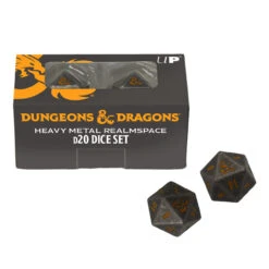 Ultra Pro Dice: Dungeons & Dragons - Heavy Metal D20 - Realmspace