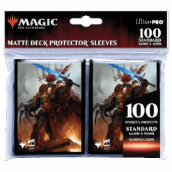 Ultra Pro Warhammer 40K Commander Abaddon The Despoiler Standard Deck Protector Sleeves (100ct) For Magic: The Gathering -Ultra Pro 19445 AW51651 DP MTG WH4 V2 POLY