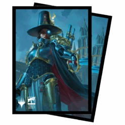 Ultra Pro Warhammer 40K Commander Inquisitor Greyfax Standard Deck Protector Sleeves (100ct) For Magic: The Gathering