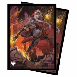 Ultra Pro Dominaria United Jaya, Fiery Negotiator Standard Deck Protector Sleeves (100ct) For Magic: The Gathering