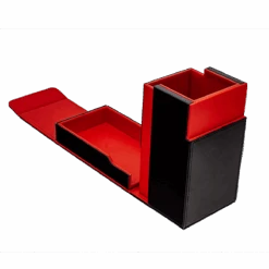 Ultra Pro Honor Among Thieves Printed Leatherette Dice Tower For Dungeons & Dragons -Ultra Pro 19711 DiceTower D D MosiacArt flap open rearside11