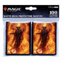Ultra Pro The Lord Of The Rings: Tales Of Middle-earth Sauron V2 Standard Deck Protector Sleeves (100ct) For Magic: The Gathering -Ultra Pro 19820 DP MTG LTR 3 Poly