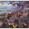 Ultra Pro The Lord Of The Rings: Tales Of Middle-earth Borderless Scene Black Stitched Standard Gaming Playmat For Magic: The Gathering