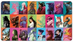 Ultra Pro Commander Masters Pop Collage White Stitched Standard Gaming Playmat For Magic: The Gathering