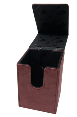 Ultra Pro Alcove Flip Box: Suede Collection - Ruby