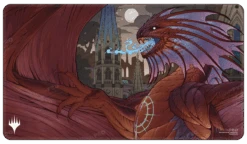 Ultra Pro March Of The Machine Aftermath Niv-Mizzet, Supreme White Stitched Standard Gaming Playmat For Magic: The Gathering