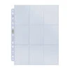 Ultra Pro Platinum Series 9-Pocket 11-Hole Punch Pages (100ct) For Standard Size Cards