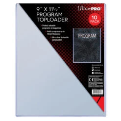 Ultra Pro 9" X 11-1/2" Program Toploaders (10ct)