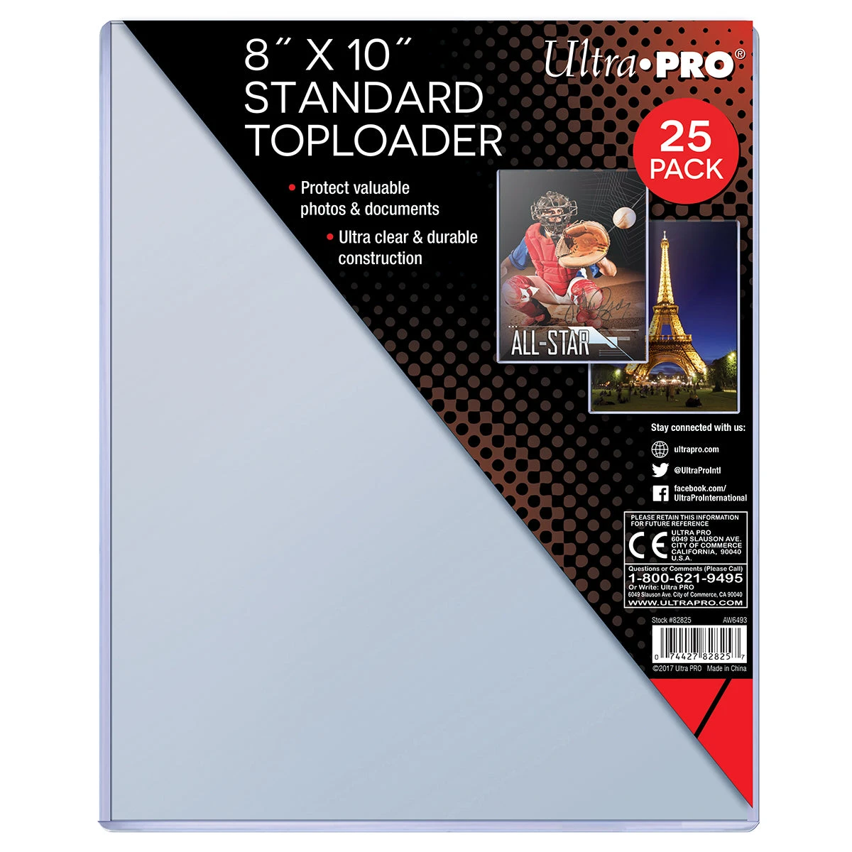 Ultra Pro 8" X 10" Standard Toploaders (25ct) 1 Ultra Pro 8" X 10" Standard Toploaders (25ct)